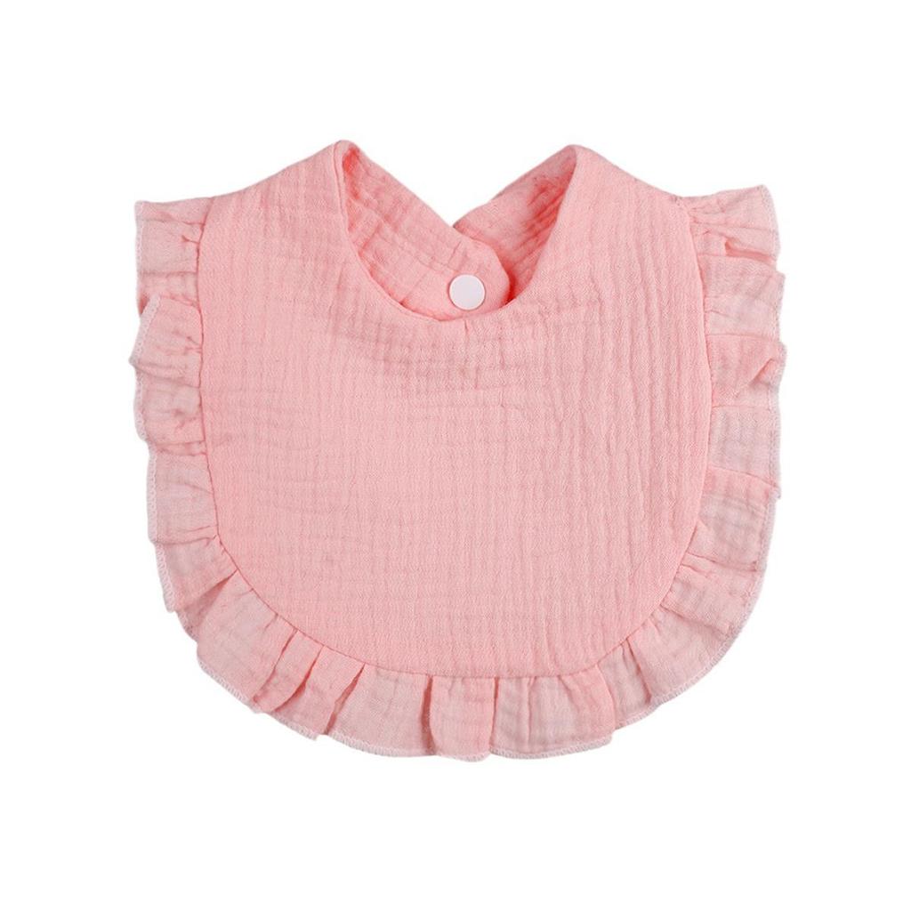 European & American Stylish Ruffled Edge Lace Baby Bibs