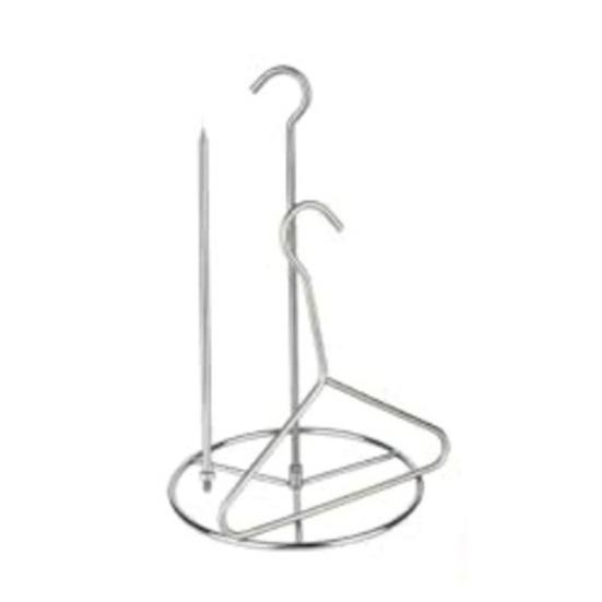 

Подставка для жарки индейки из нержавеющей стали, подвесной держатель для курицы, складной праздничный набор для приготовления индейки для курицы, утки, гуся, гриль для барбекю 1 Set