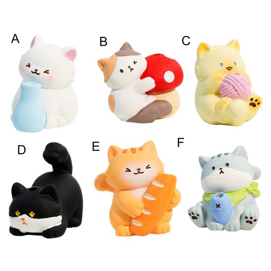 Cute Cat Whisker Collector 3D Cartoon Cat Sculpture Pet Beard Holder Resin Cat Whisker Vase Mini Pet Vibrissae Keepsake Sympathy Gift for Cat Lovers