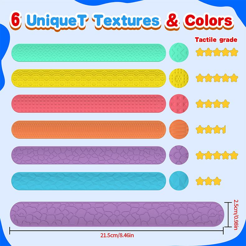 Silicone Sensory Fidget Slap Bracelets for Children's Stress Relief