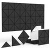 12Pieces Acoustics Foam Wall Tiles Soundproof Foam Panel Polyester Wall Panels for Quiet Study Spaces and Libraries