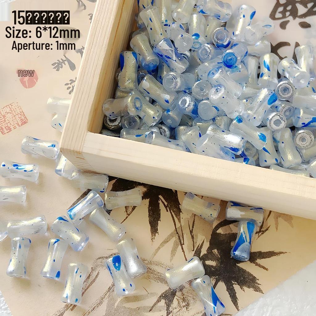 Chinese Bamboo Lampwork Spacer Beads for DIY Jewelry