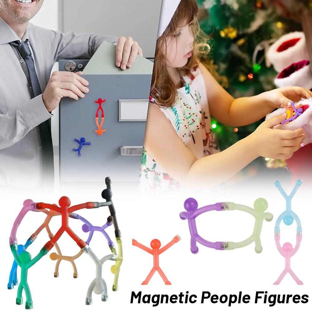 Fridge Magnets Man, Humanoid Magnetic Toys For Fridge, Magnetic People Mini Humanoid Colorful Magnetic Toy For Locker, Office