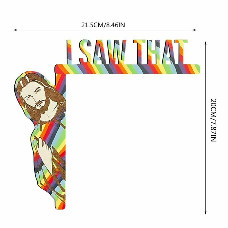 Door Frame Decor I Saw That Jesus Sign Door Corner Decoration Christian Home DIY
