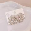 European American Trendy Cross-Border Punk Cold Wind Stainless Steel Earrings Geometric Irregular Drop Fashion Jewelry