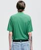 SSY 2-Way Rib Mock Neck Short Sleeve T-Shirt Green
