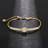 CAOSHI Delicate Adjustable Bracelet for Women Two Color Available Cubic Zirconia Daily Wearable Jewelry Shiny Party Accessories
