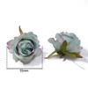 Retro Silk Rose Head Simulation Flower DIY Hair Accessories Material Wedding Flower Wall Decoration Fake Flower