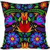 Composite Dragonfly Flower Dahlia Throw Pillow Case Linen Square Cushion Cover Home Sofa Decorative Pillowcase