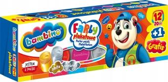 FARBY PLAKATOWE 12KOL./20ML BAMBINO A'5 1581