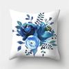 Sofa Cushion Pillow Home Decor Pillowcase Geometric  Cover Blue Grey  Decoration