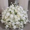 Flores y Plantas Decorativas OEM Centros de Mesa para Eventos de Boda Bola de Flores de Seda Artificial Suministros de Decoraciones de Boda