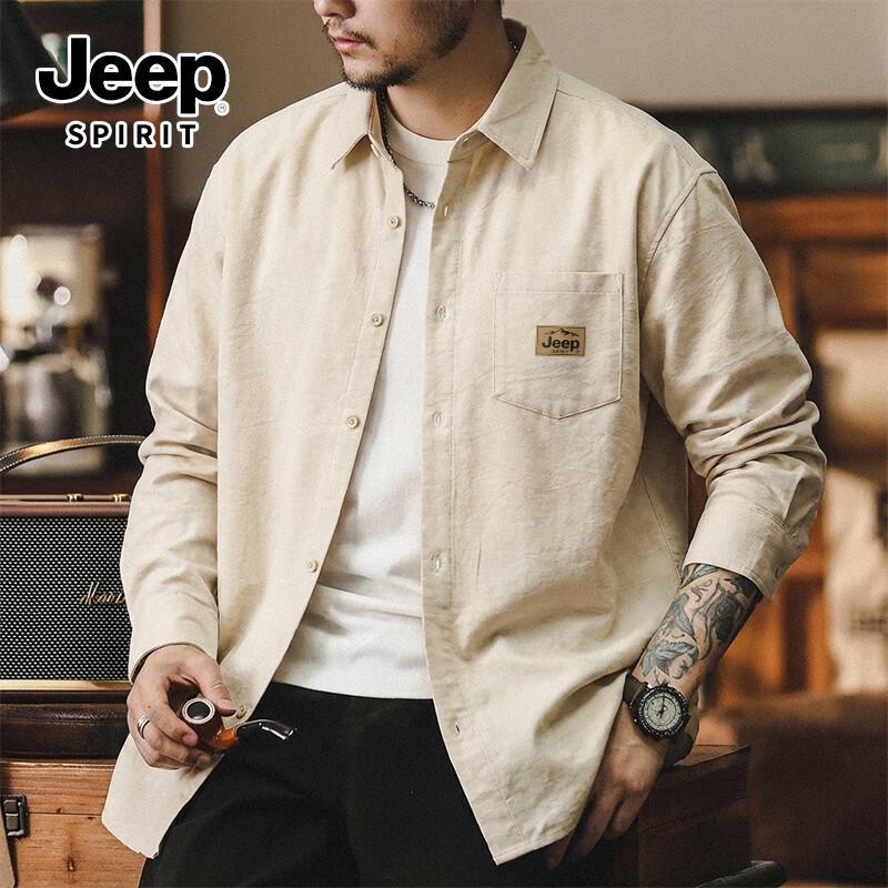 

Мужская рубашка с длинным рукавом JEEP SPIRIT, устойчивая к сминанию 3XL