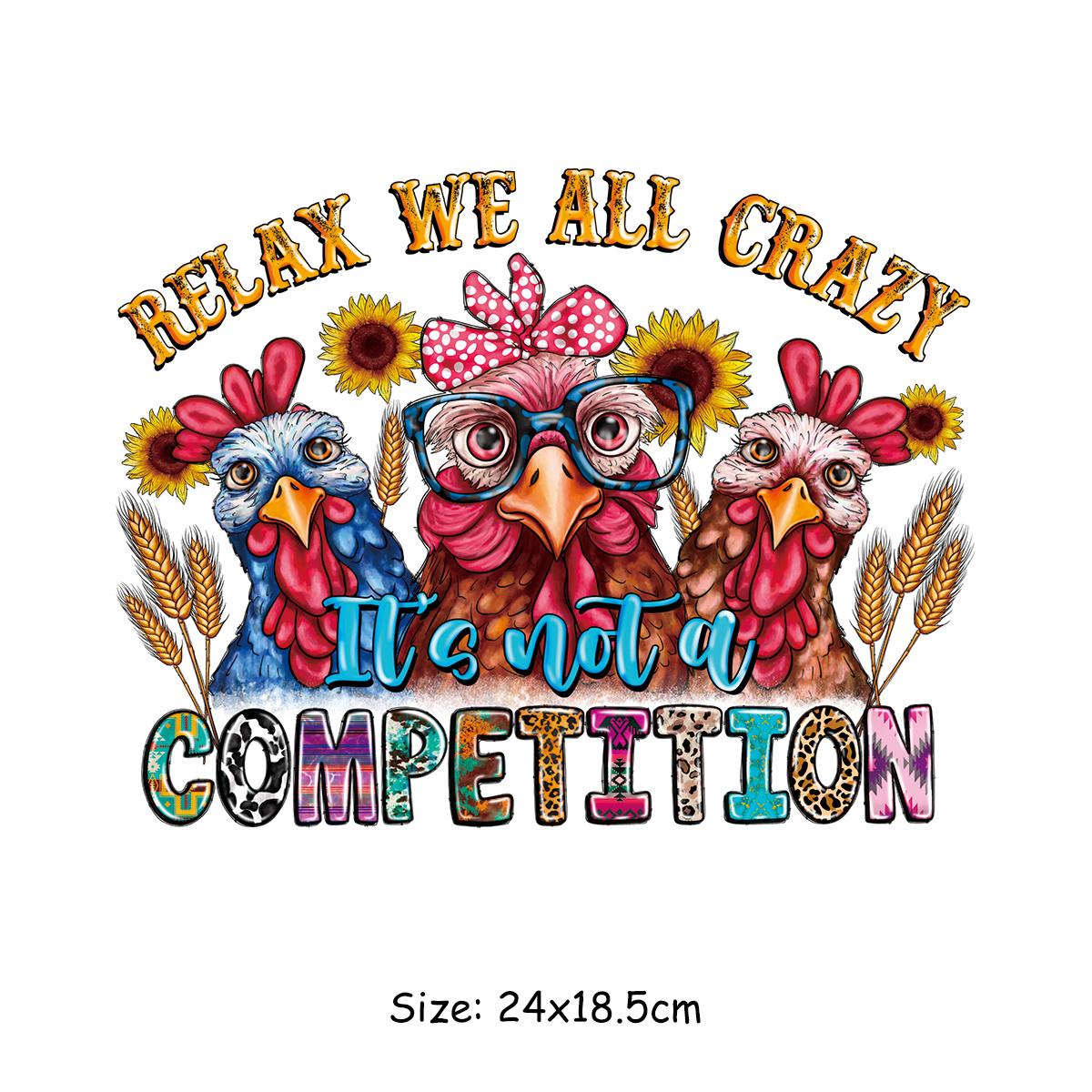 

Железные нашивки с буквами в полоску, термопресс, аппликация, аксессуар «сделай сам», наклейка на джинсы, модная нашивка в стиле панк, курица сумасшедшая