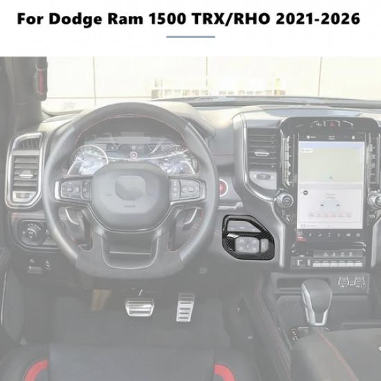 For Dodge Ram 1500 2021-2026 Carbon Fiber 4WD Four-Wheel Drive Decor Cover Trim
