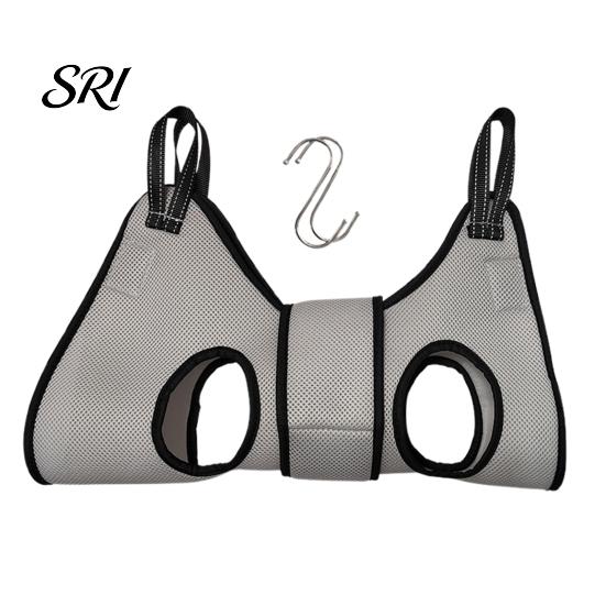 Dog Grooming Hammock Pet Breathable Mesh Sling Cat Restraint Lightweight Tool with Security Strap for Small Medium Dogs Cats Nail Trimming