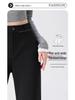 Women's Black Micro Flare High Waist Slimming Pants - Autumn Elastic Casual Wear