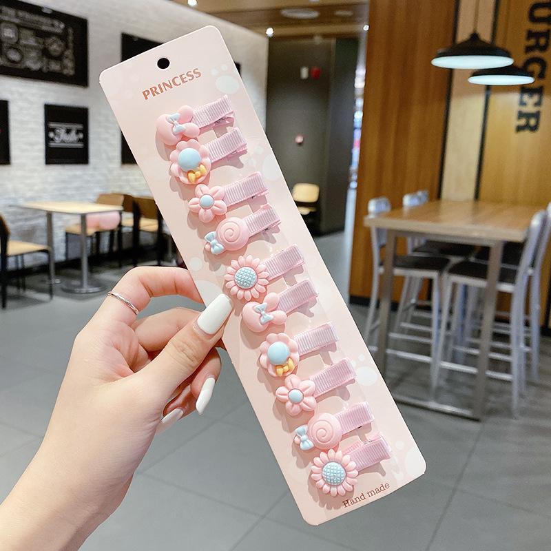 Barrette bec de canard dessin animé pour enfants - Été 2021 Épingle à cheveux en résine plastique pour filles