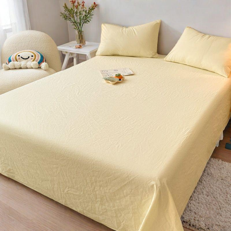 1.5m Single Bed Cotton Sheet & Pillowcase Set, Fitted for Dorms - Winter Edition