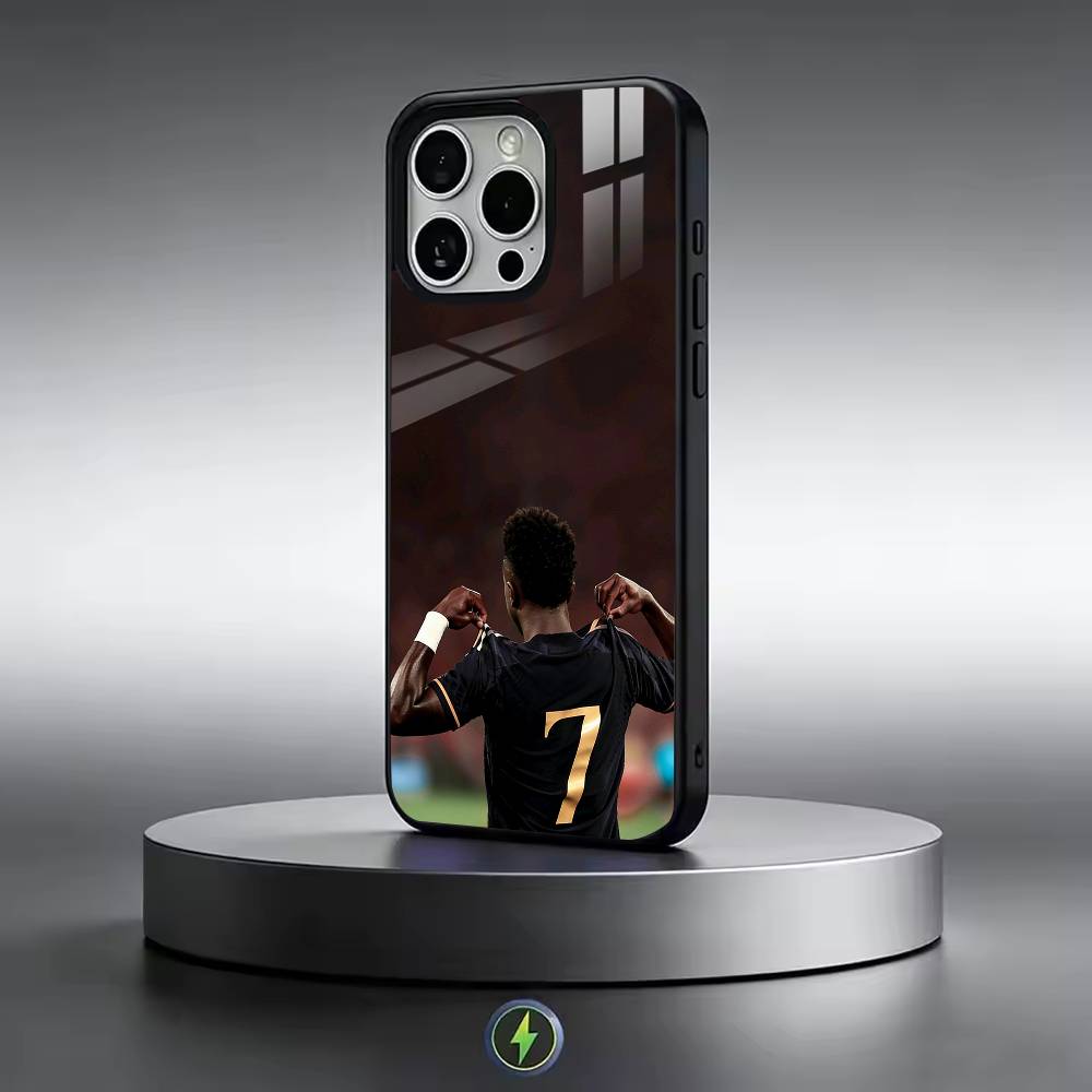 Football For V-Vinicius Junior   Phone Case For iPhone17,16,15,14,13,12,11 Plus,Pro Magnetic with Magsafe Wireless Charging