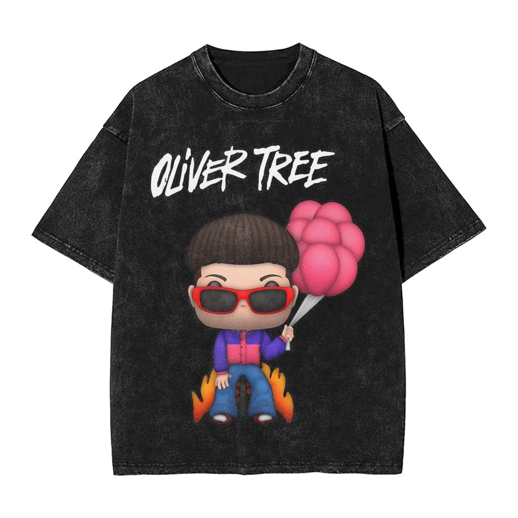 RIP Oliver Tree Memorial T Shirt Hip Hop Washed Cotton Oversize TShirt Vintage for Men Women Streetwear Graphic Printed Tees