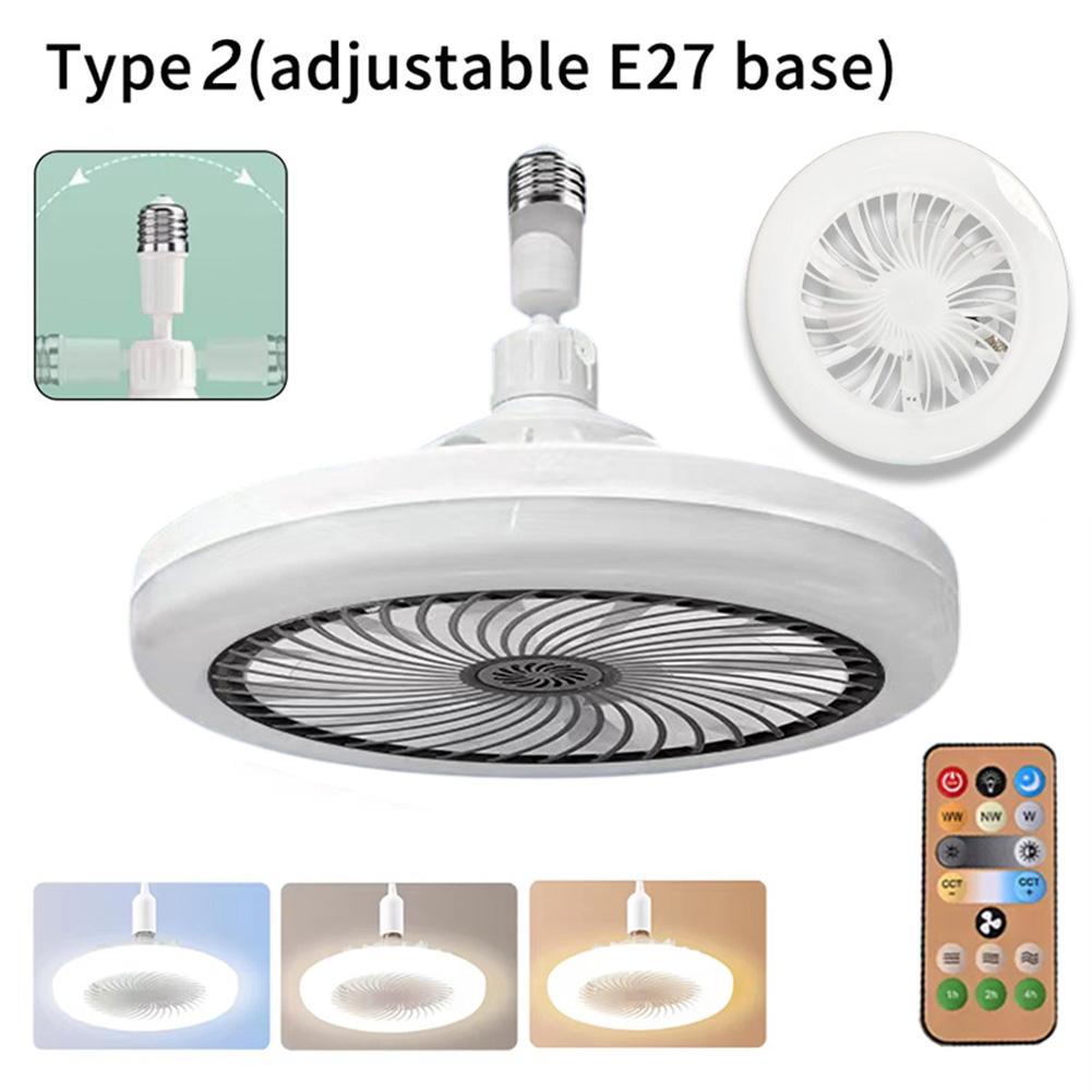 E27 Energy Efficient Ceiling Fan with Lights Controlled by Remote Perfect Solution for Small Space Cooling Needs