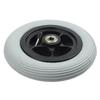 6-Inch Gray Tire Electric Wheelchair Front Wheel Ottobock Compatible