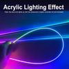 Acrylic Car Interior LED Strips USB Interface Dynamic Colorful RGB Car Ambient Lights Interior Neon Strip Music Sync App Control