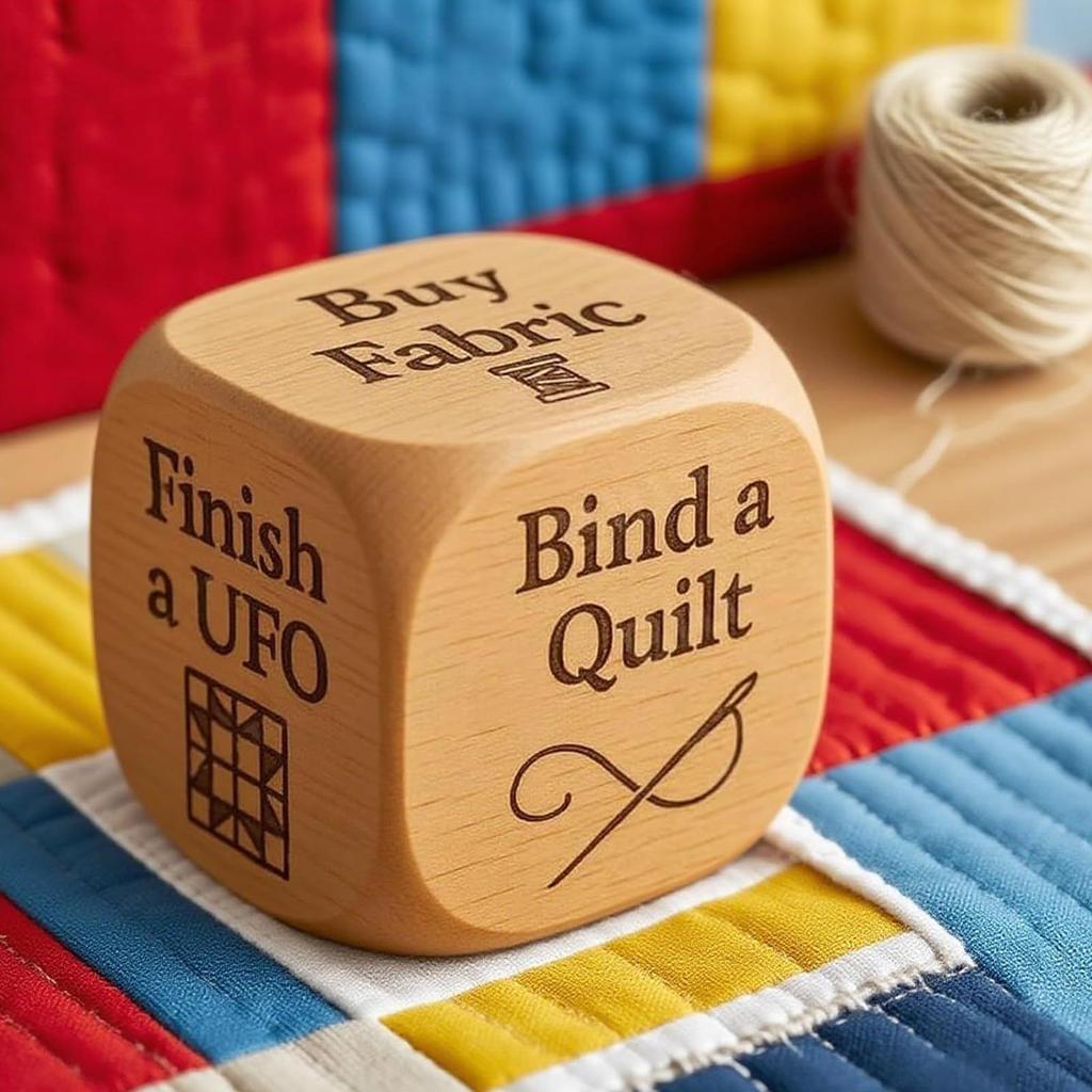 Decision Dice For Quilting Crocheting Tasks Dice Engraved Tasks Tool For Winding Embroidery Sewing Quilting Knitting Weaving