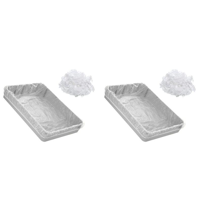

HHO-100 Pcs Disposable Cage Liners, Clear Plastic Rabbits Cage Liner Bag, Universal Toilet Film For Bunny, Hamster