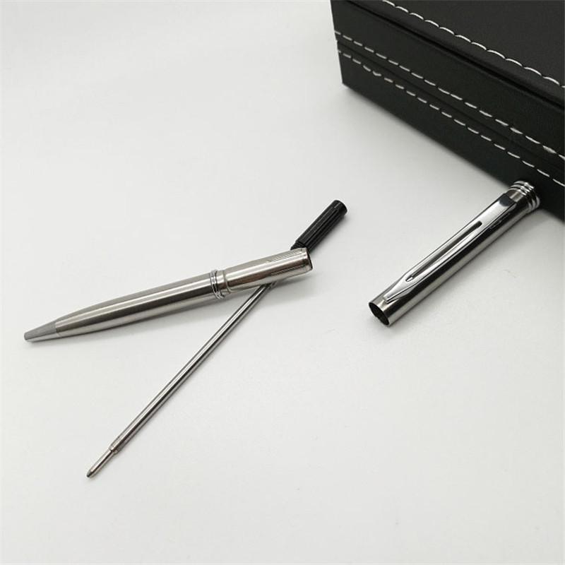 Metal Ballpoint Pens Stationery Stainless Steel Rod Rotating Pen Write Gift Metal Ballpoint Pens Stationery Stainless Steel Rod Rotating Pen Write Gift