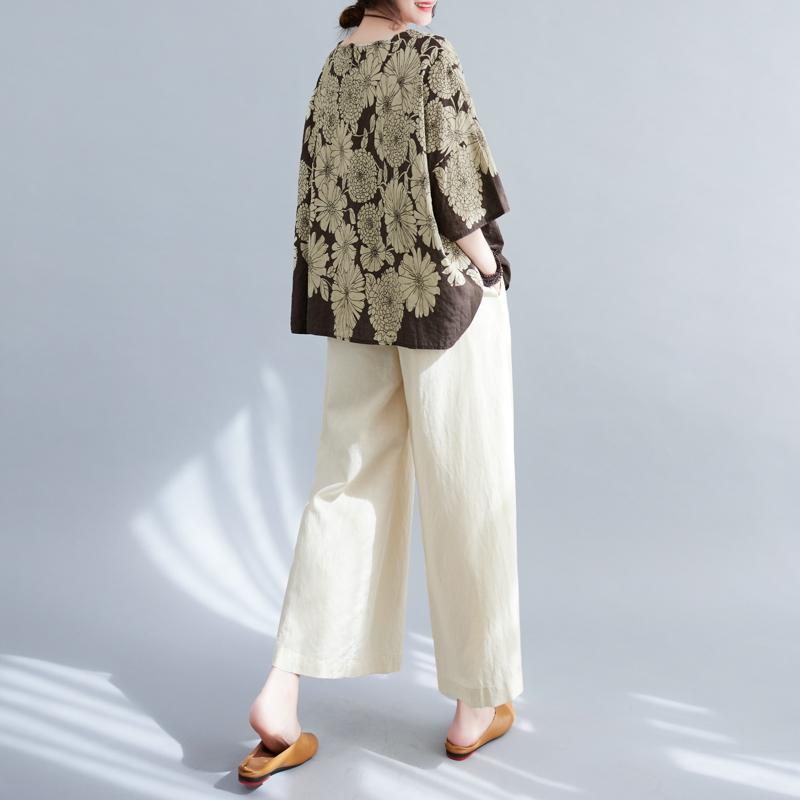 DIMANAF 2026 Plus Size New T-Shirt Women Print Loose Casual Casual Lady Tops Tees Shirts Oversize Summer