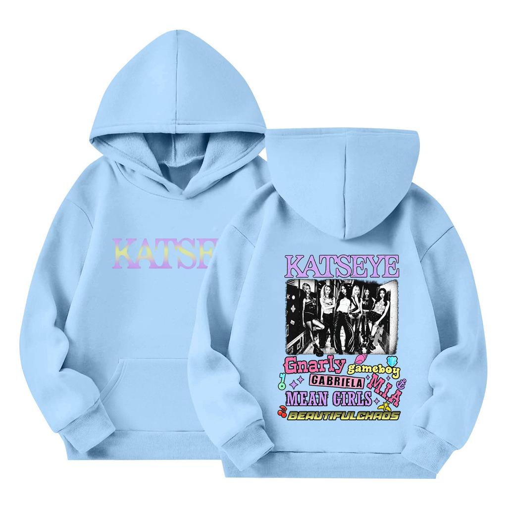 Kids Long Sleeve Loose Fit Pullover Hoodie with Letter Print Casual Sweatshirt for Boys and Girls