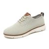 Fashion Retro Style Men's Casual Shoes Lightweight Knitted Walking Shoes Breathable Mesh Outdoor Traveling Flat Shoes