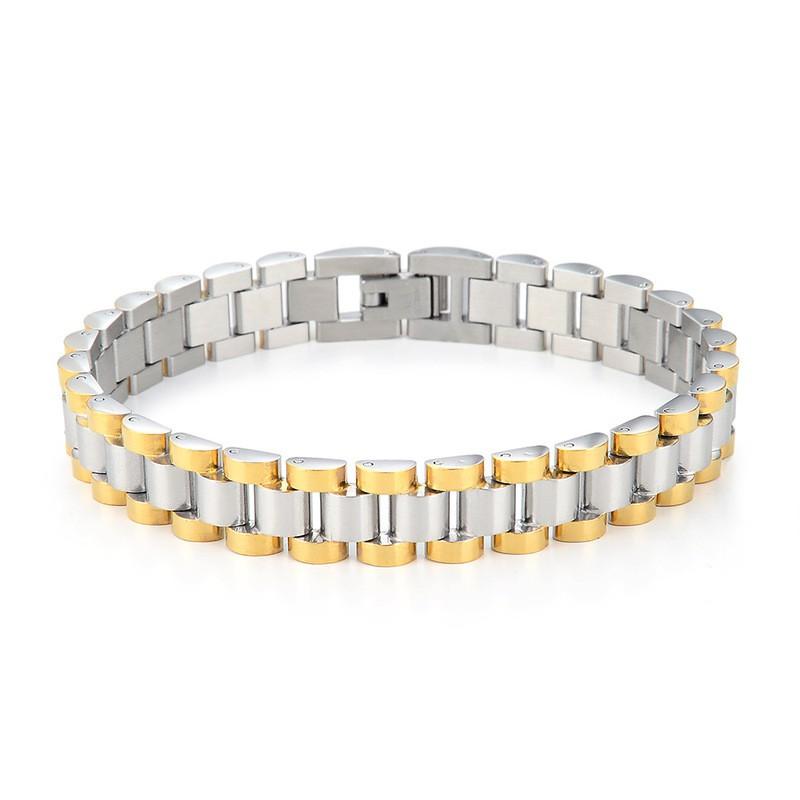 Stainless Steel Bracelet Women Electroplated Multi-ColorOL Style Adjustable U-Shaped Chain Link Jewelry