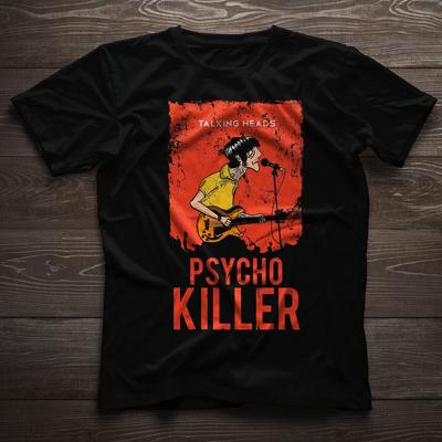 Talking Heads Psycho Killer T-shirt Black Cotton Unisex All Sizes S-5XL Unisex T-Shirt