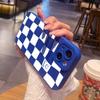 White Grid Phone Case For iPhone 14 13 15 Pro Max 11 12 Pro Mini 7 8 14 15 Plus X XS Max XR Shockproof  Fashion Case Back Cover