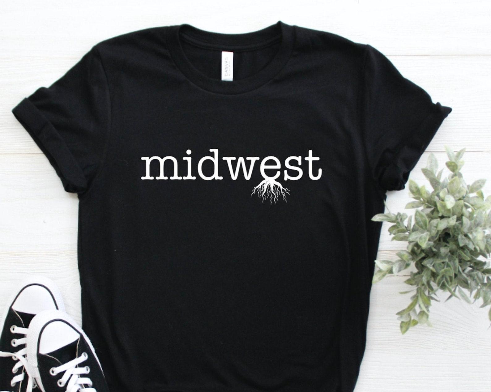 Midwest Roots Unisex Graphic Tee, Short Sleeve T-Shirt 3XL