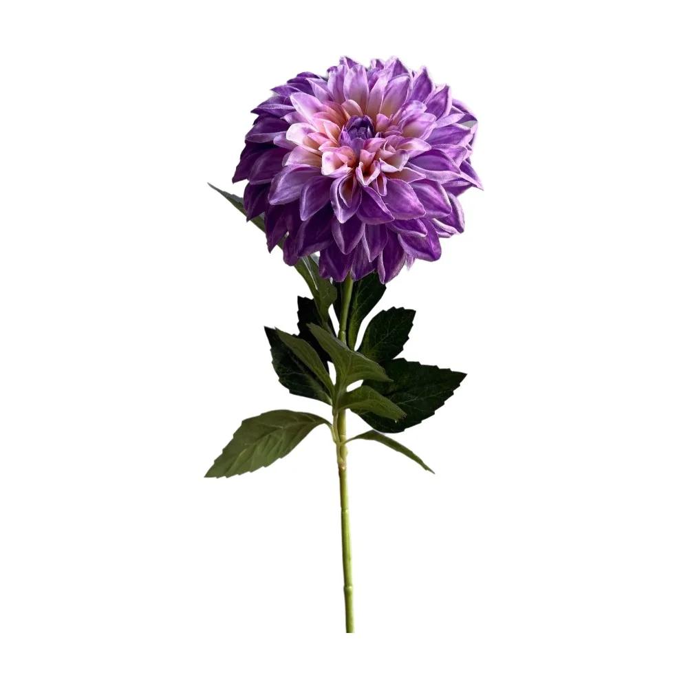 Realistische Große Blume Künstliche Chrysantheme Langer Ast 3D Gedruckte Dahlie Real Touch Künstliche Falsche Blume Hochzeitsdeko