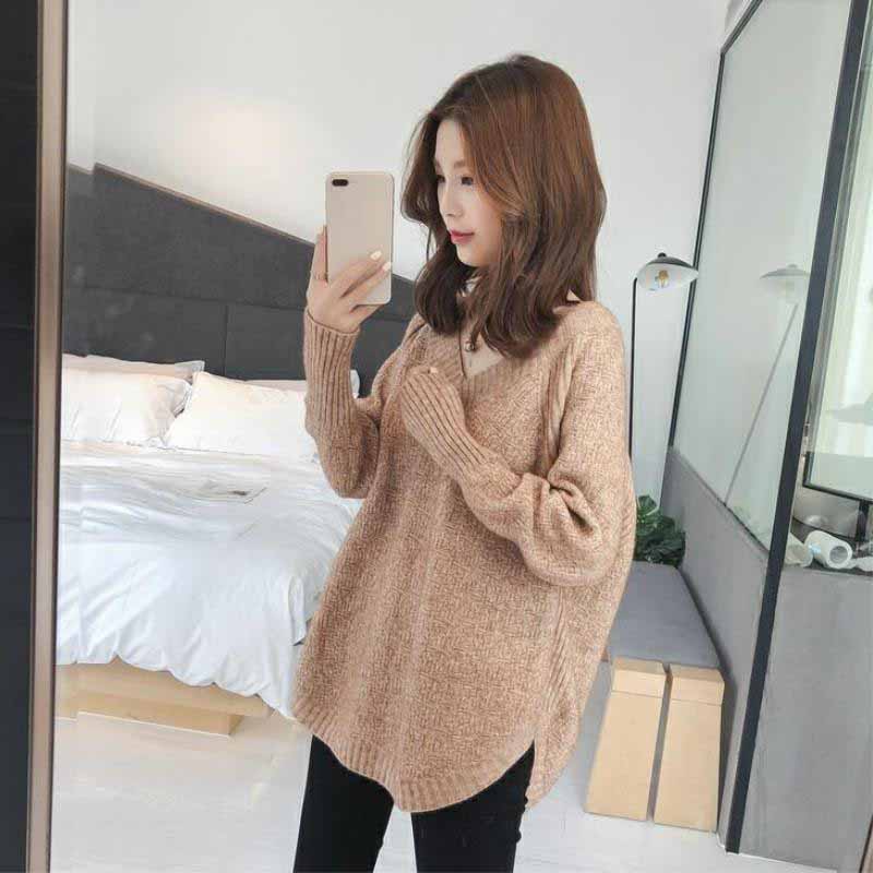 

Warm Autumn Winter Women s Jumper Long Sleeve Style Knitted Top Basic Green Casual Slim Turtleneck Pullover Women OneSize темно-коричневого кольору
