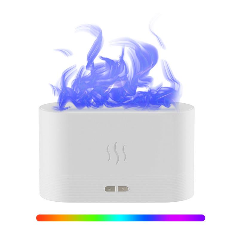 Portable Aromatic Diffuser Household Air Humidifier Ultrasonic Cold Mist Machine Essential Oil Color Changing Flame Humidifier