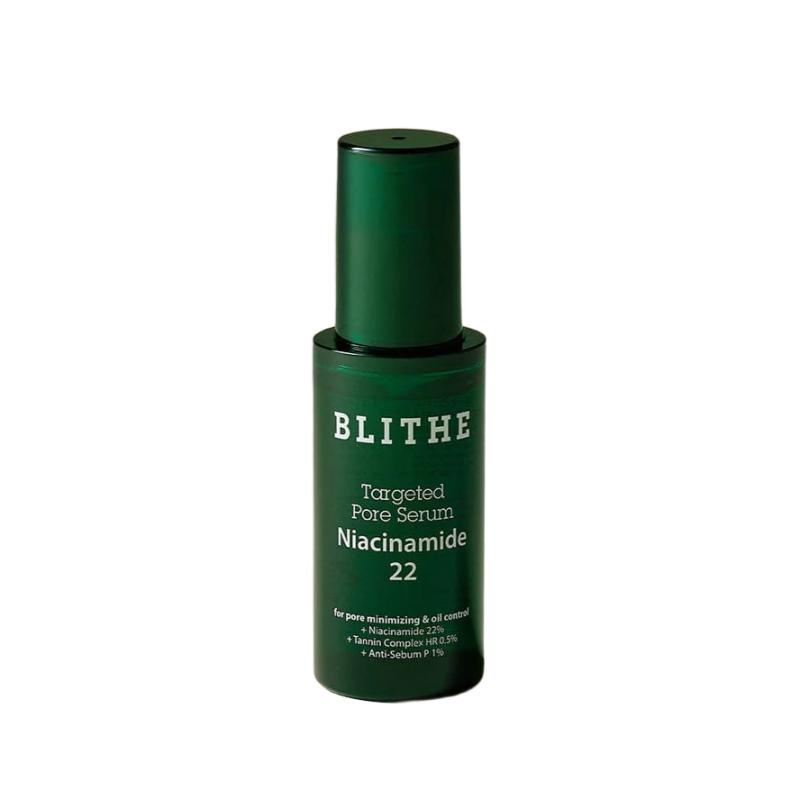 BLITHE Targeted Pore Serum Niacinamide 22% Brightening Pore Refining Serum 30ml