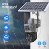 4K 8MP WiFi kamera słoneczna podwójny obiektyw podwójny ekran CCTV Camaras PIR wykrywanie ludzi noktowizor V380 4G kamery akumulatorowe do nadzoru