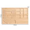 Solid Wood Necklace & Bracelet Display Tray - DIY Design, Beading, Handmade Template Holder