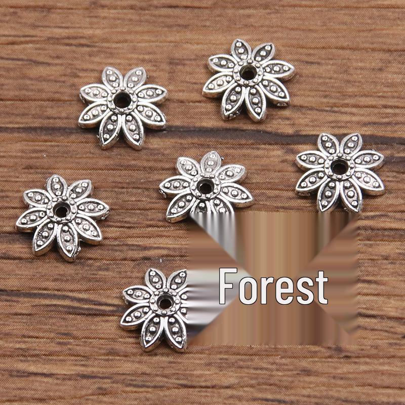 

Антикварные серебряные разделительные бусины в виде цветков: Многостильный, полый дизайн для браслетов и ожерелий DIY