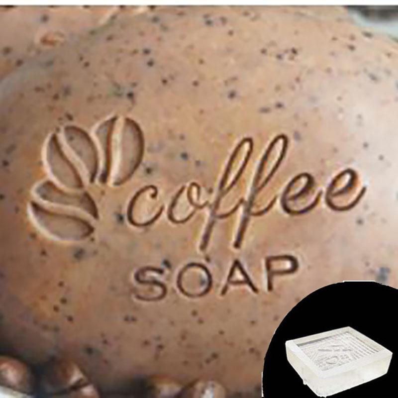 

Акриловый прозрачный уплотнитель ручной работы для мыловарения, шаблон серии кофейных букв, поделки своими руками