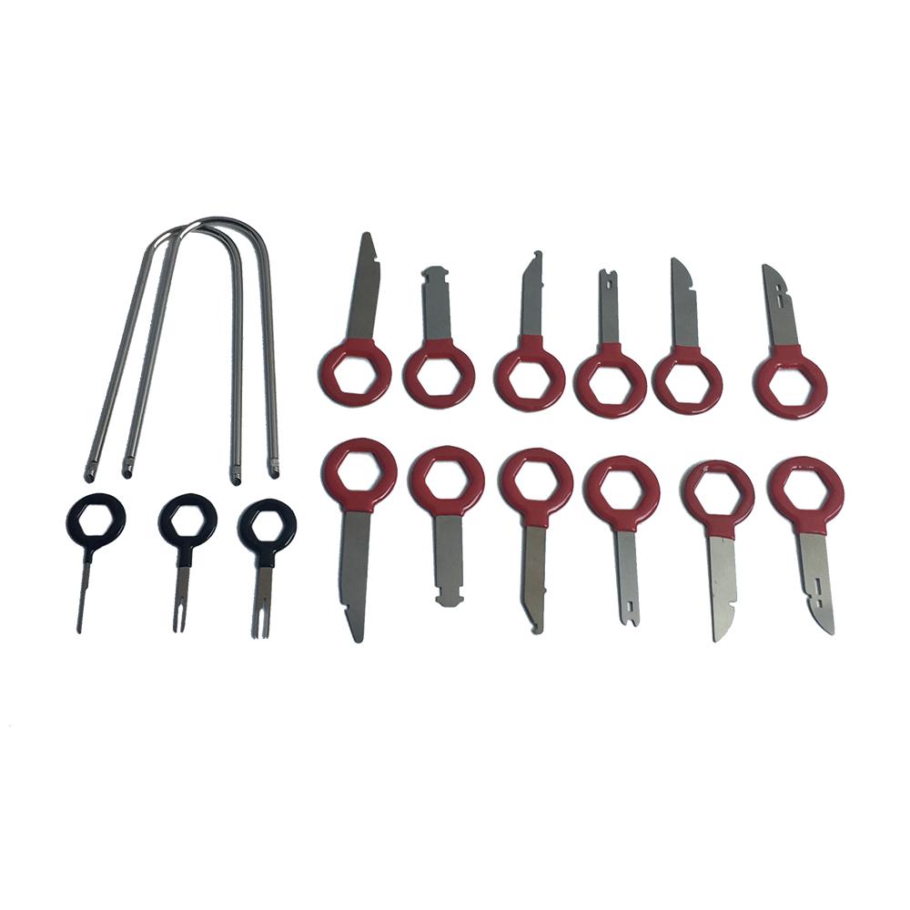 17 Pcs Stainless steel Pro Radio Stereo CD Player Removal Key Tool Set For Car uygun fiyatlı