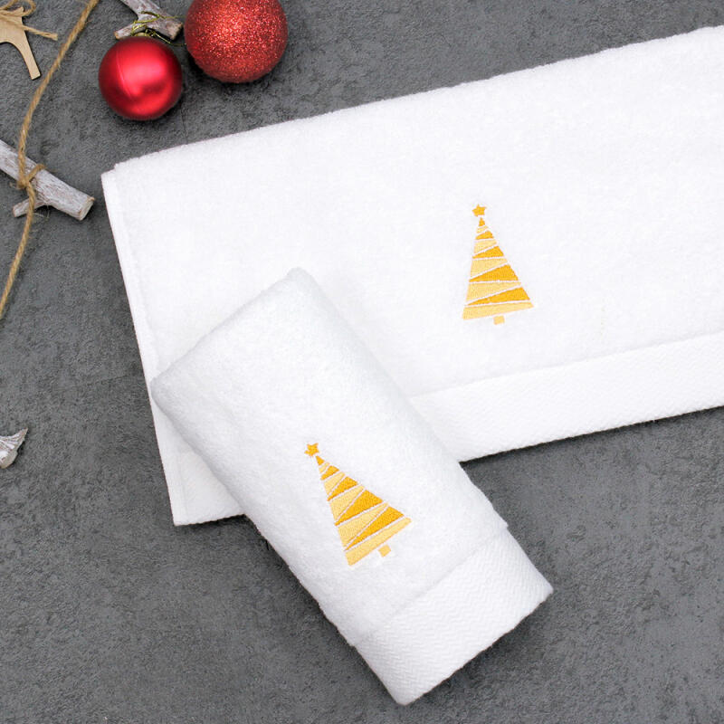 Limited edition towel 40 count combed yarn 180g White (tree)