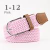 2026 New Fashion High Quality Explosive Women's Canvas Belt Men's Elastic Belt Casual Stretch Woven Pin Buckle Belt