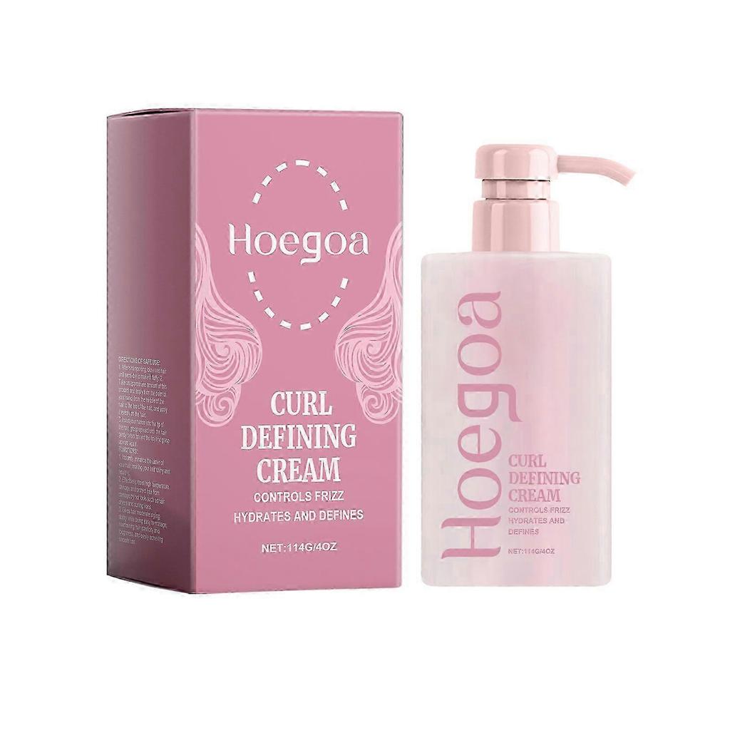 2025 Long-Lasting Hair Curl Cream for Curly Hair Curl Defining Cream Moisturizing Anti-Frizz Smoothing Curls and Wavy Hair (3 Pieces)
